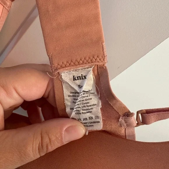 Knix Pink Wingwoman Contour Bra Size S+, 32D, 32DD, 32E/DDD, wireless - Picture 8 of 9